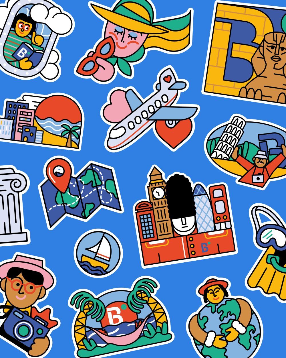 Brand identity illustrated by José Antonio Roda