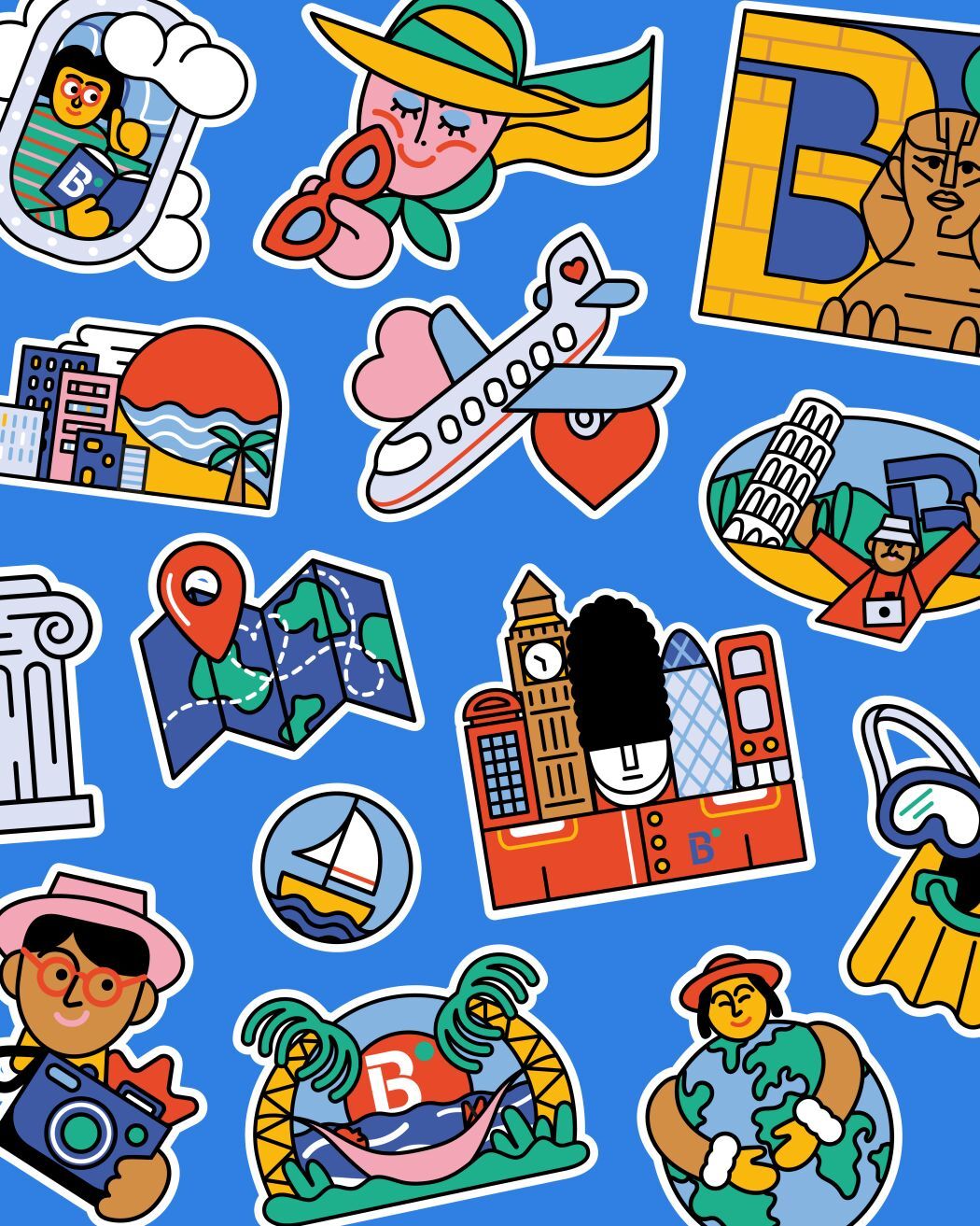 Brand identity illustrated by José Antonio Roda