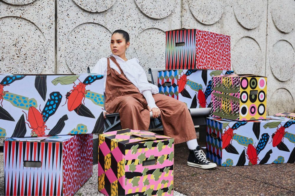 Fabric textile design by pattern artist Ida Pettersson Preutz