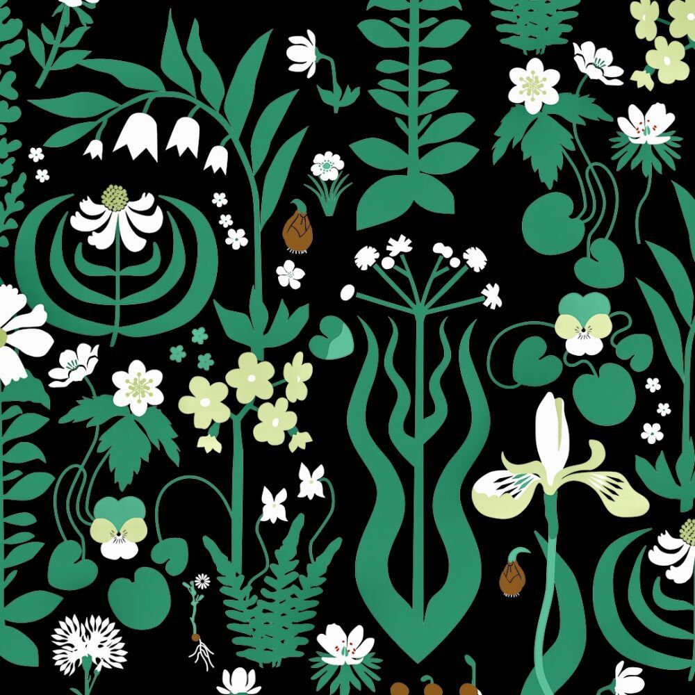 Vector Flowers illustrated by Lotta Külhorn