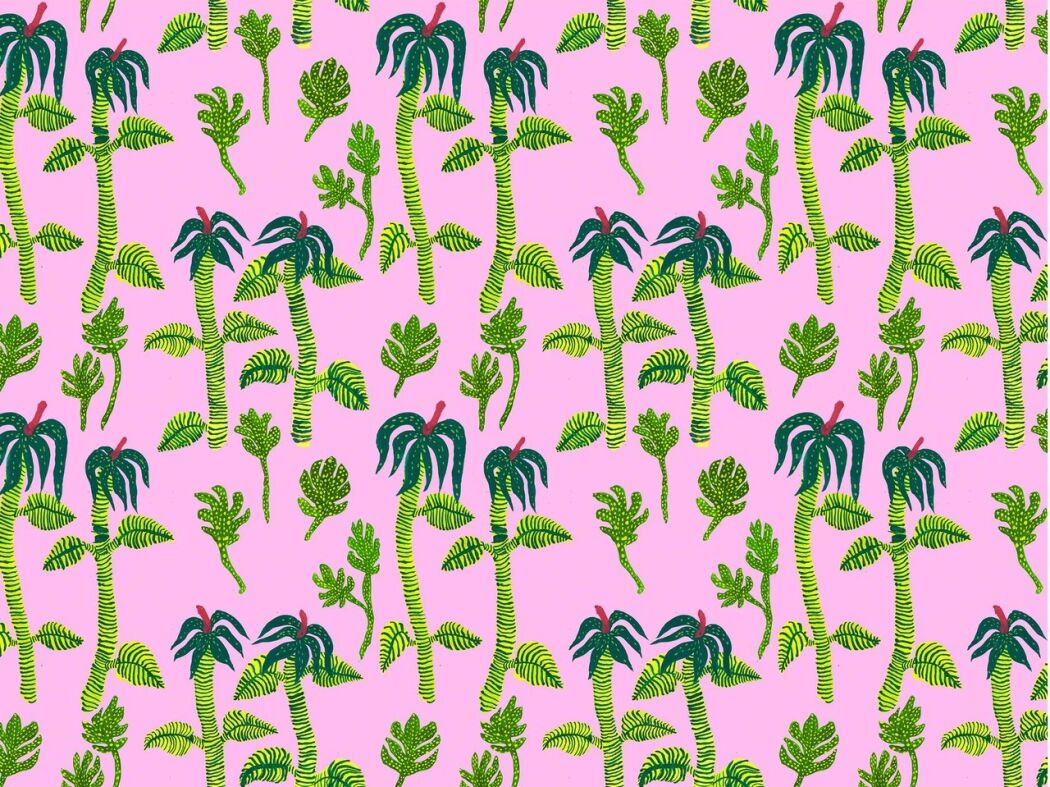 Botanical fun and colorful Pattern design by Yoyo Nasty