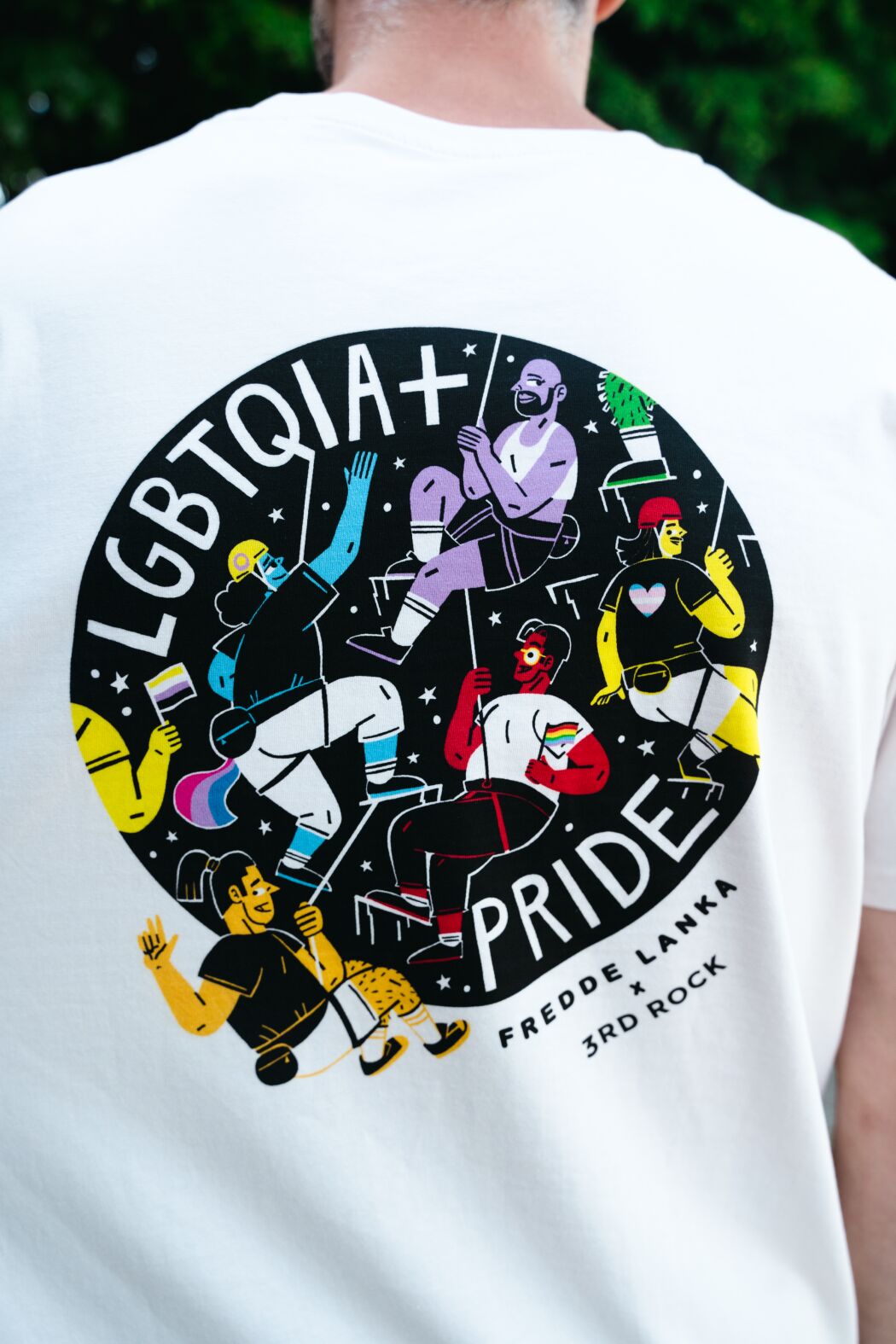 Illustrated logo and Pride campaign by Fredde Lanka 
