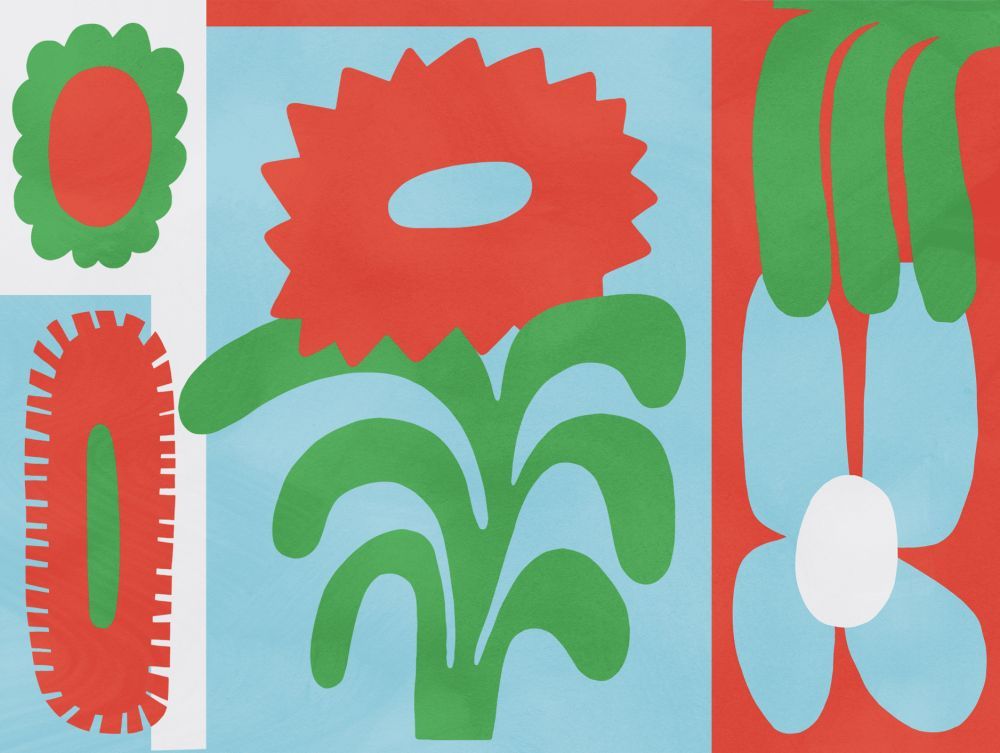 Playful graphic illustration by Elin Matilda Andersson