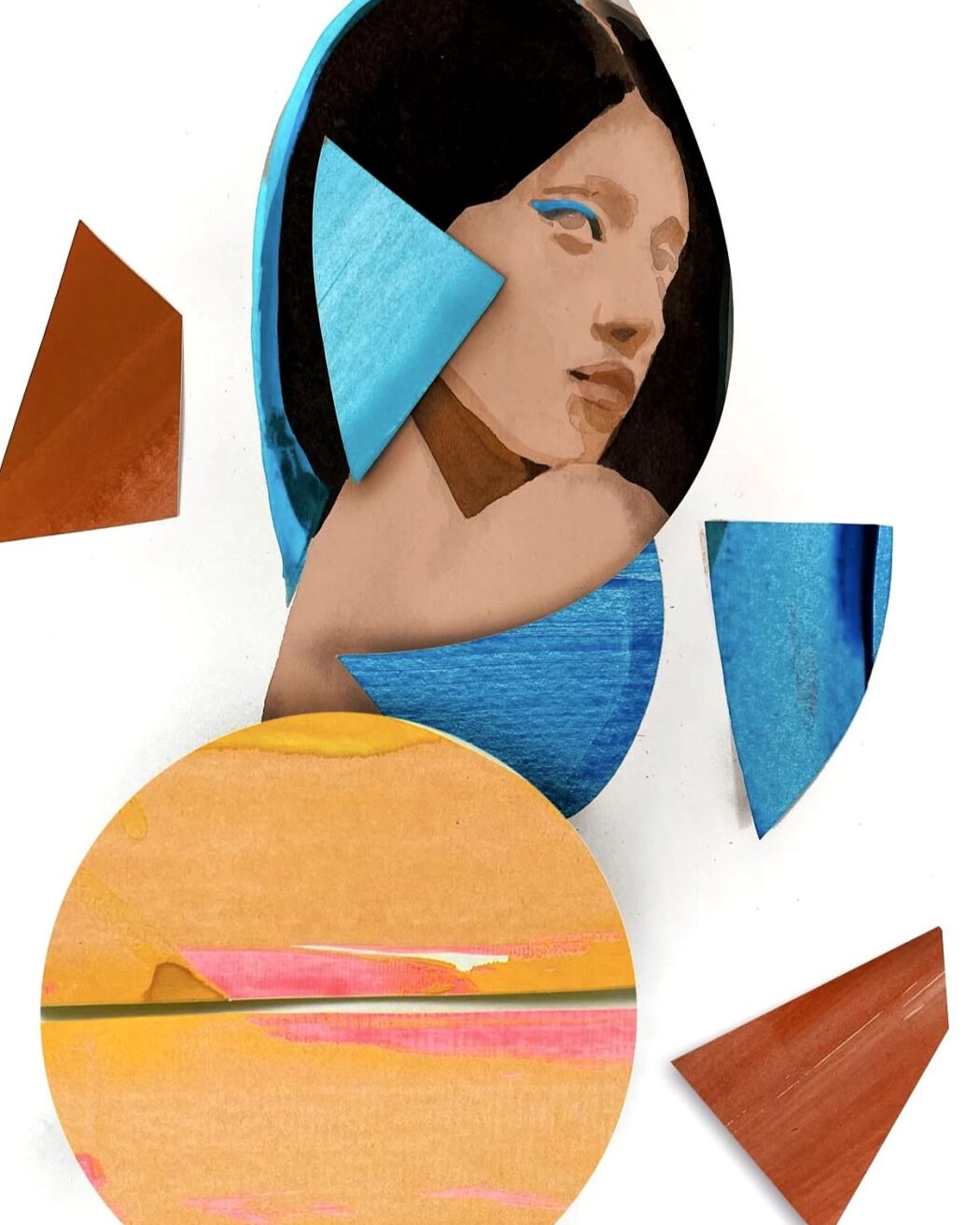Paper collage illustration created by STINA PERSSON
