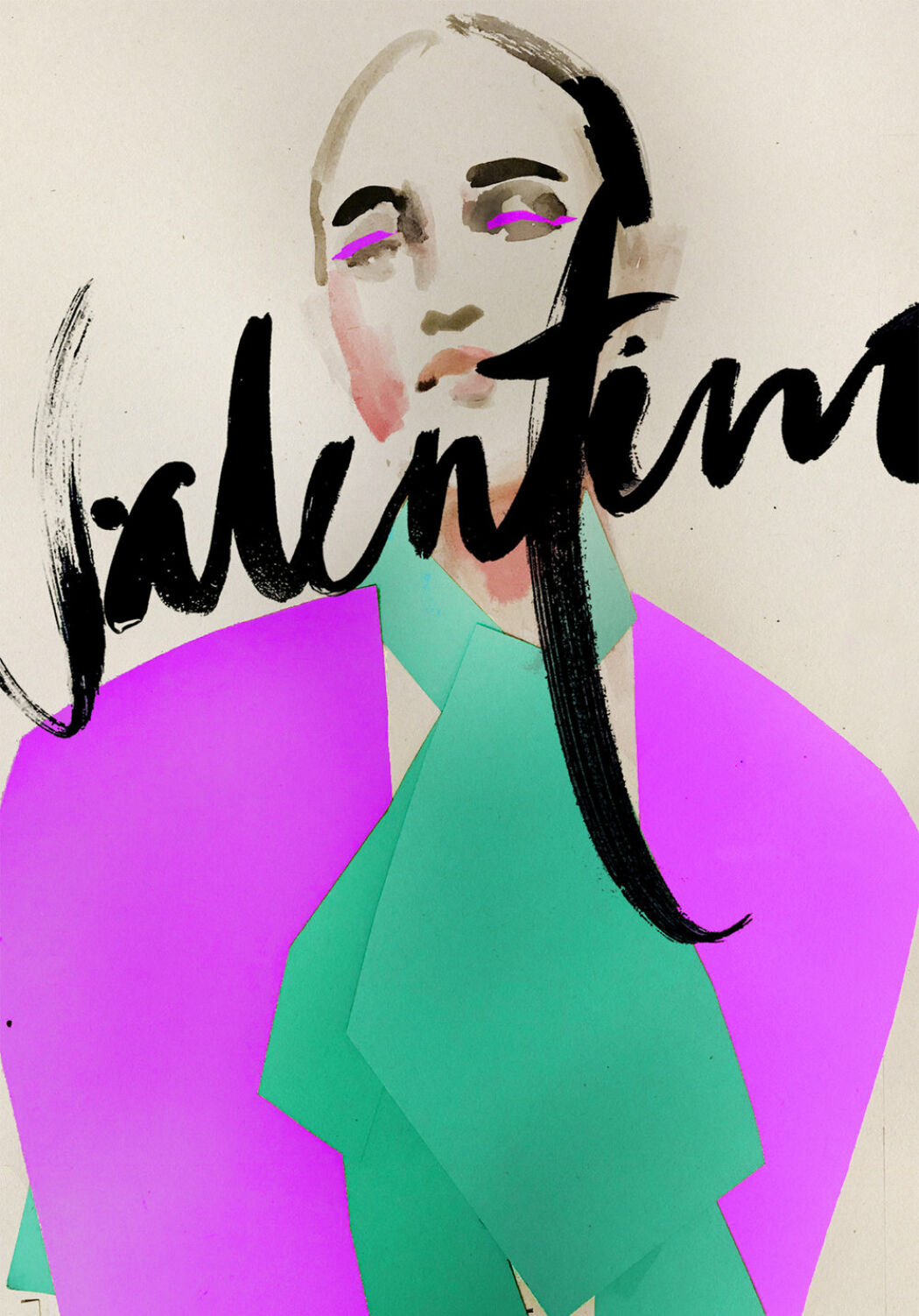 Fashion and beauty illustration by Stina Persson