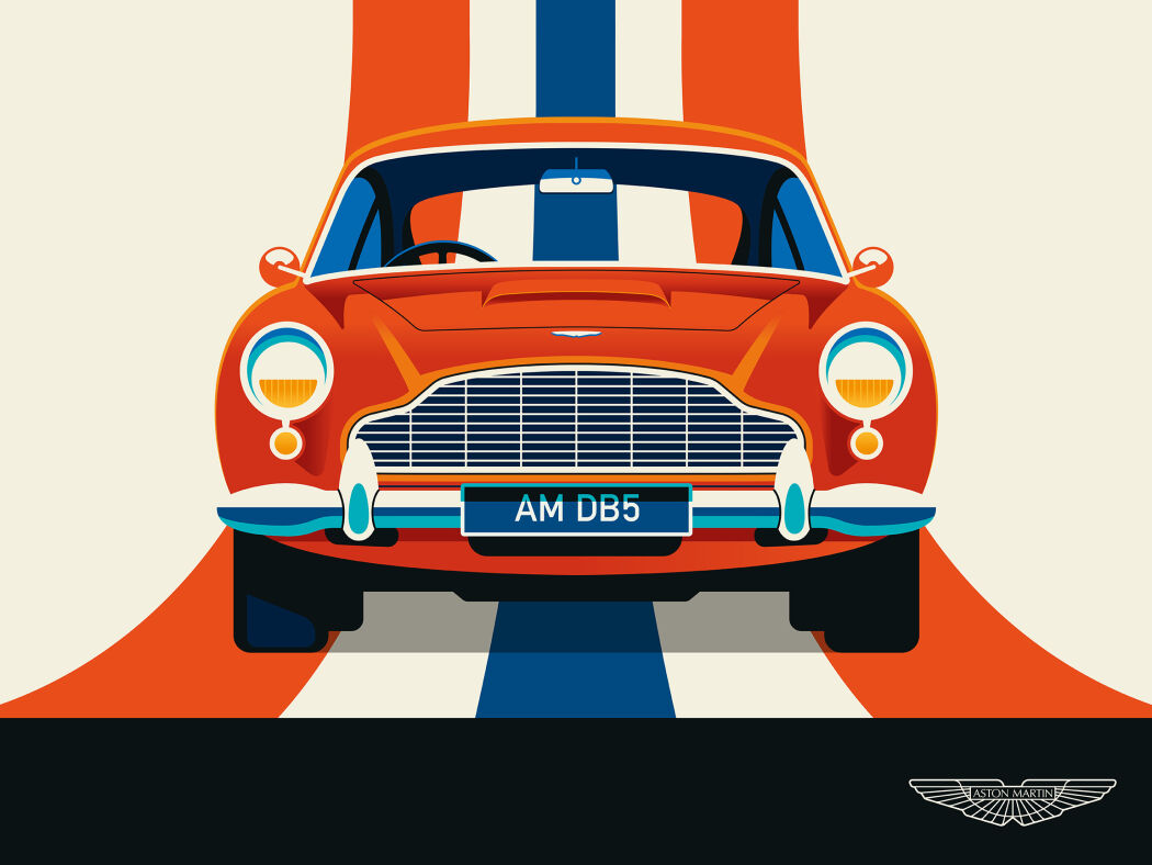 Classic car illustrations by Bo Lundberg