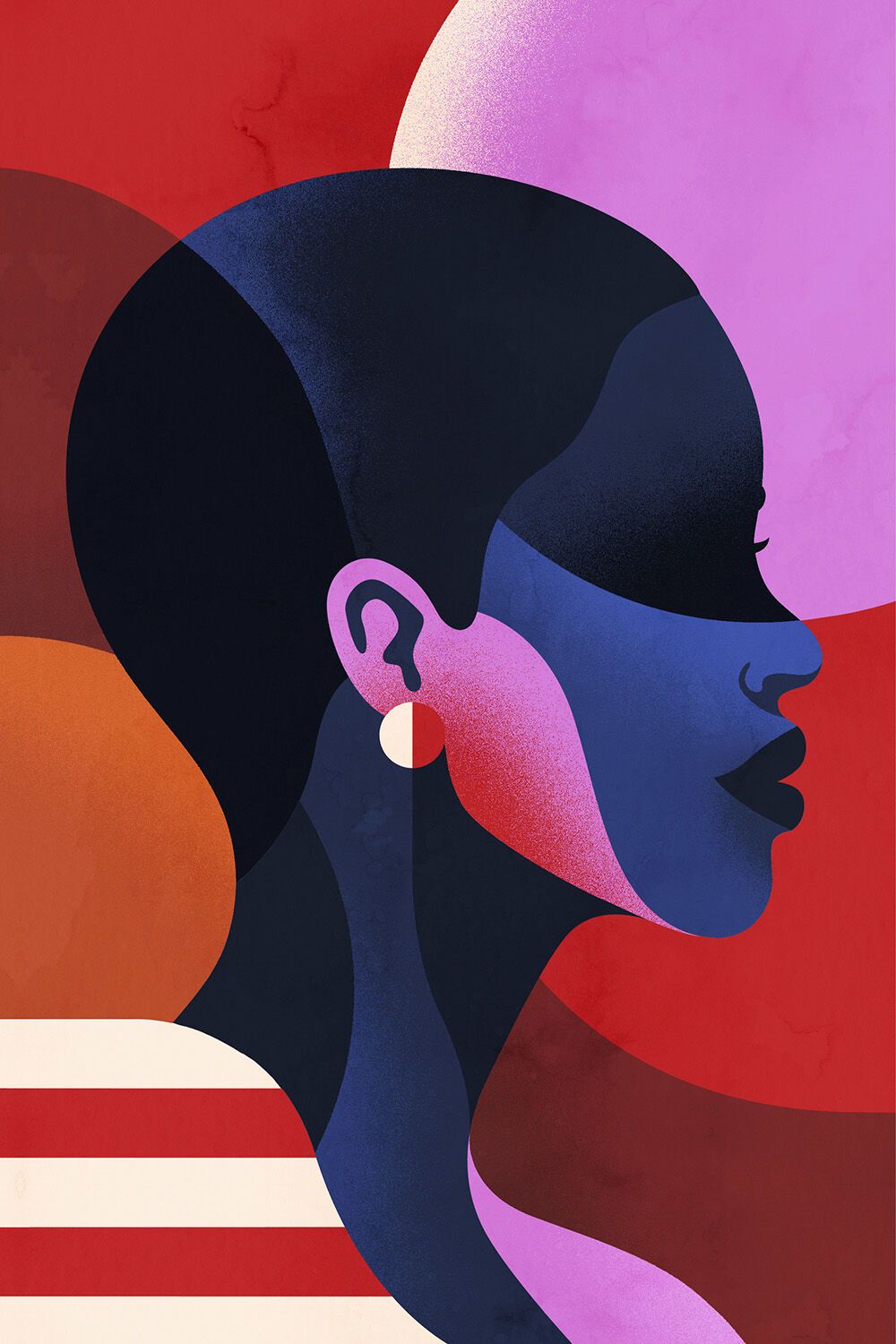 Illustrated portrait by Petra Eriksson