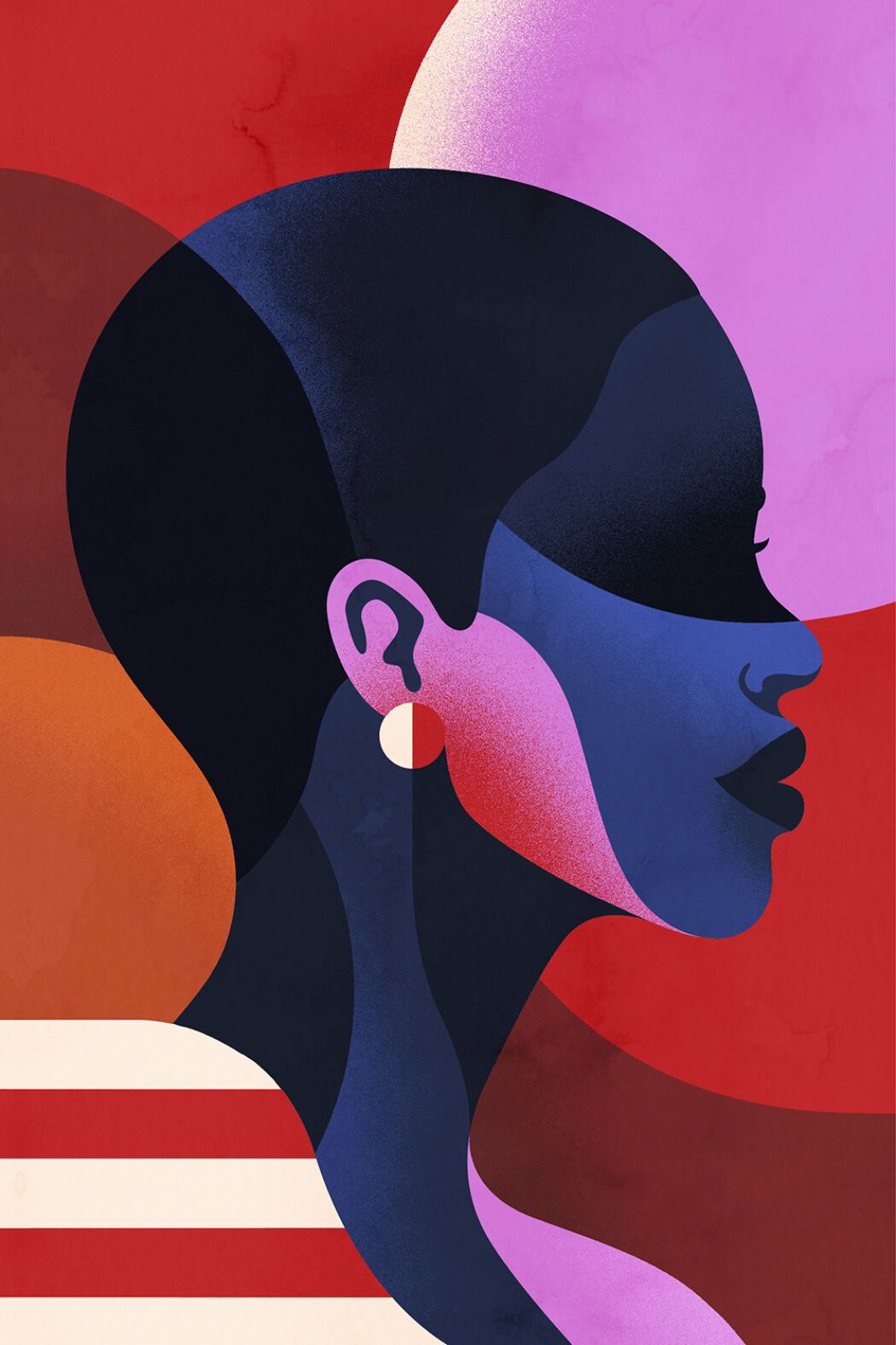 Illustrated portrait by Petra Eriksson