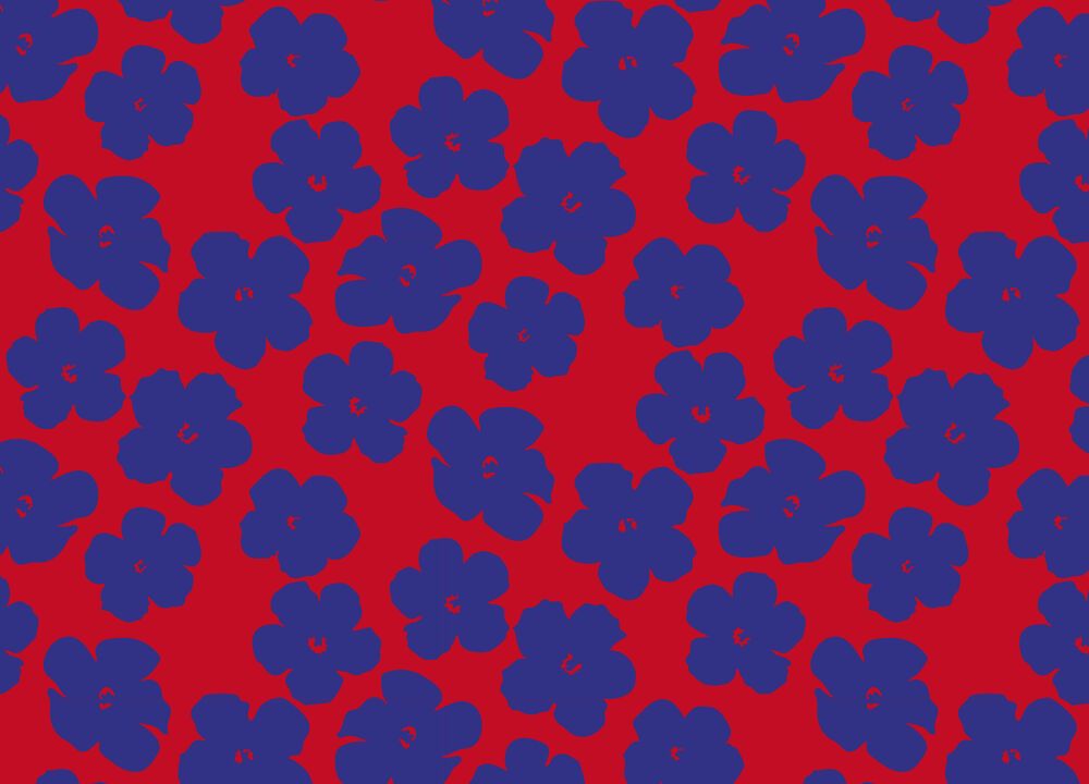 Flower patterna by designer Lotta Külhorn