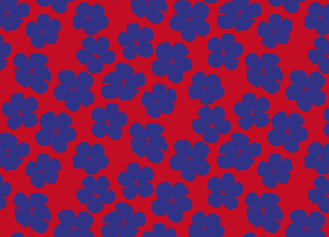 Flower patterna by designer Lotta Külhorn