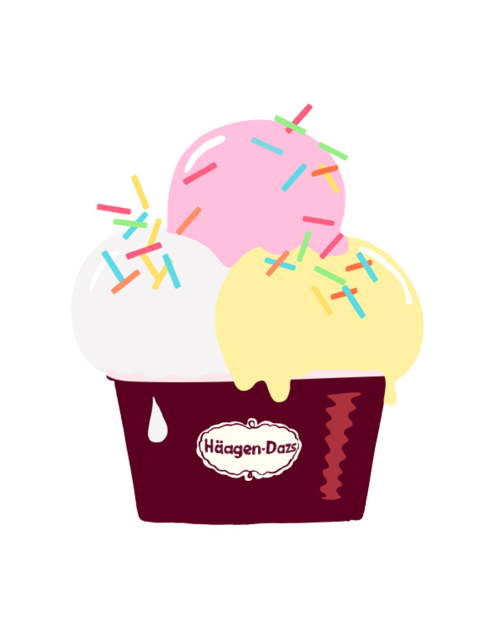 Animated illustrations by Erica Jacobson for Häagen-Dazs