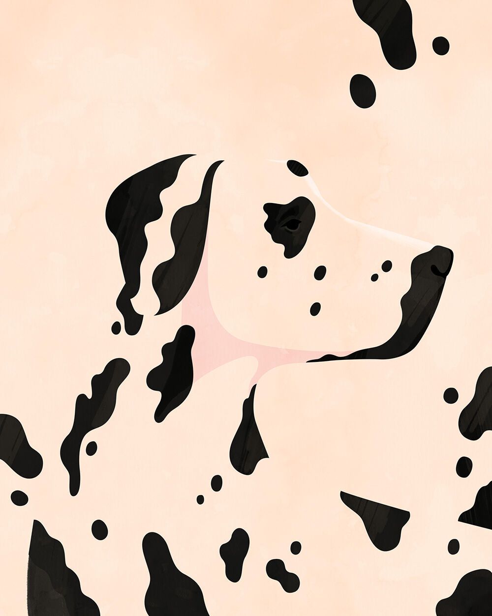 Vector illustration of a dalmatine dog by Petra Eriksson