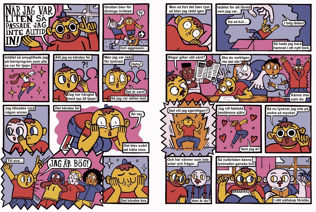 Comic strip comic art by the illustrator Fredde Lanka
