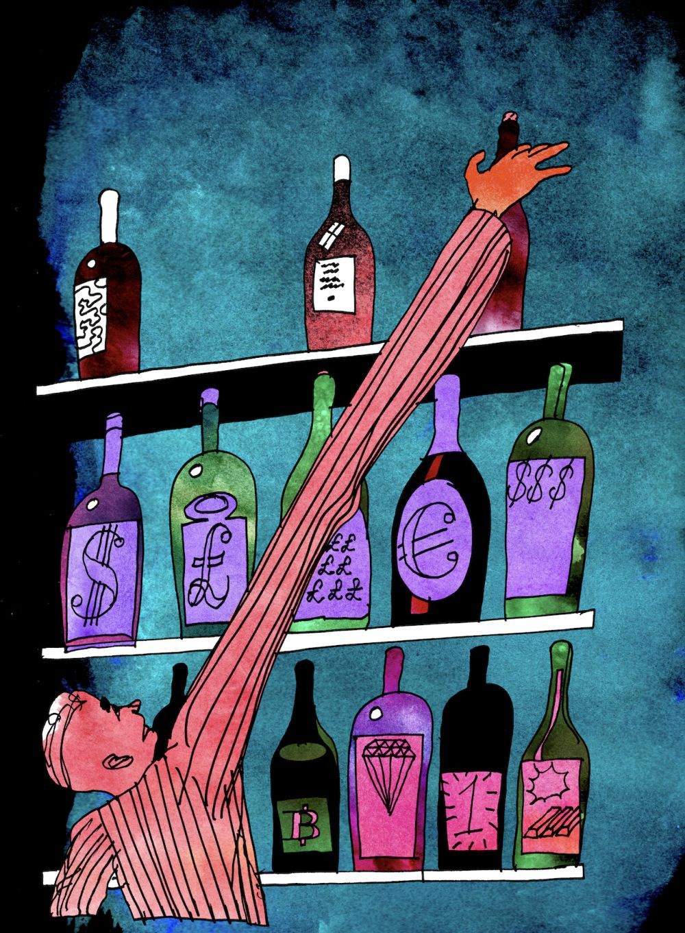 Line art Illustration by the iconic artist and illustrator Dennis Eriksson