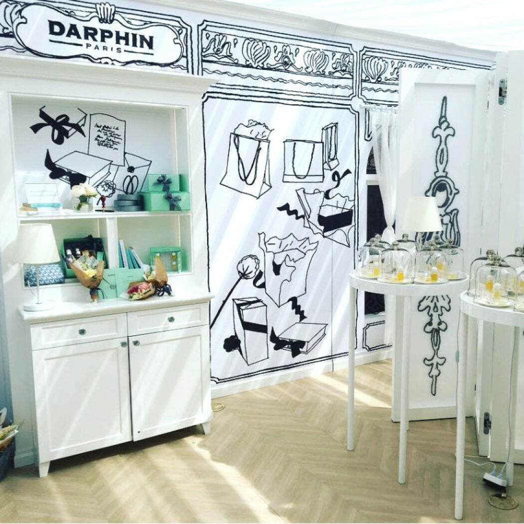 Retail design and set design for Darphin by Dennis Eriksson