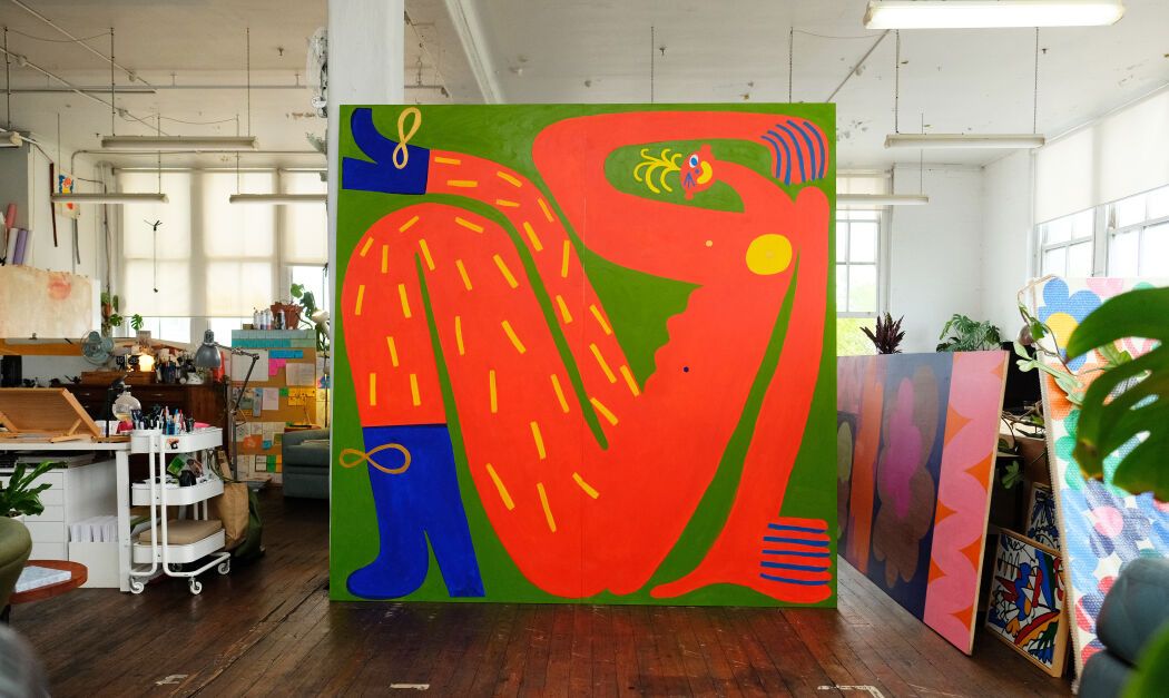 Public art installation by the illustrator Elin Matilda Andersson