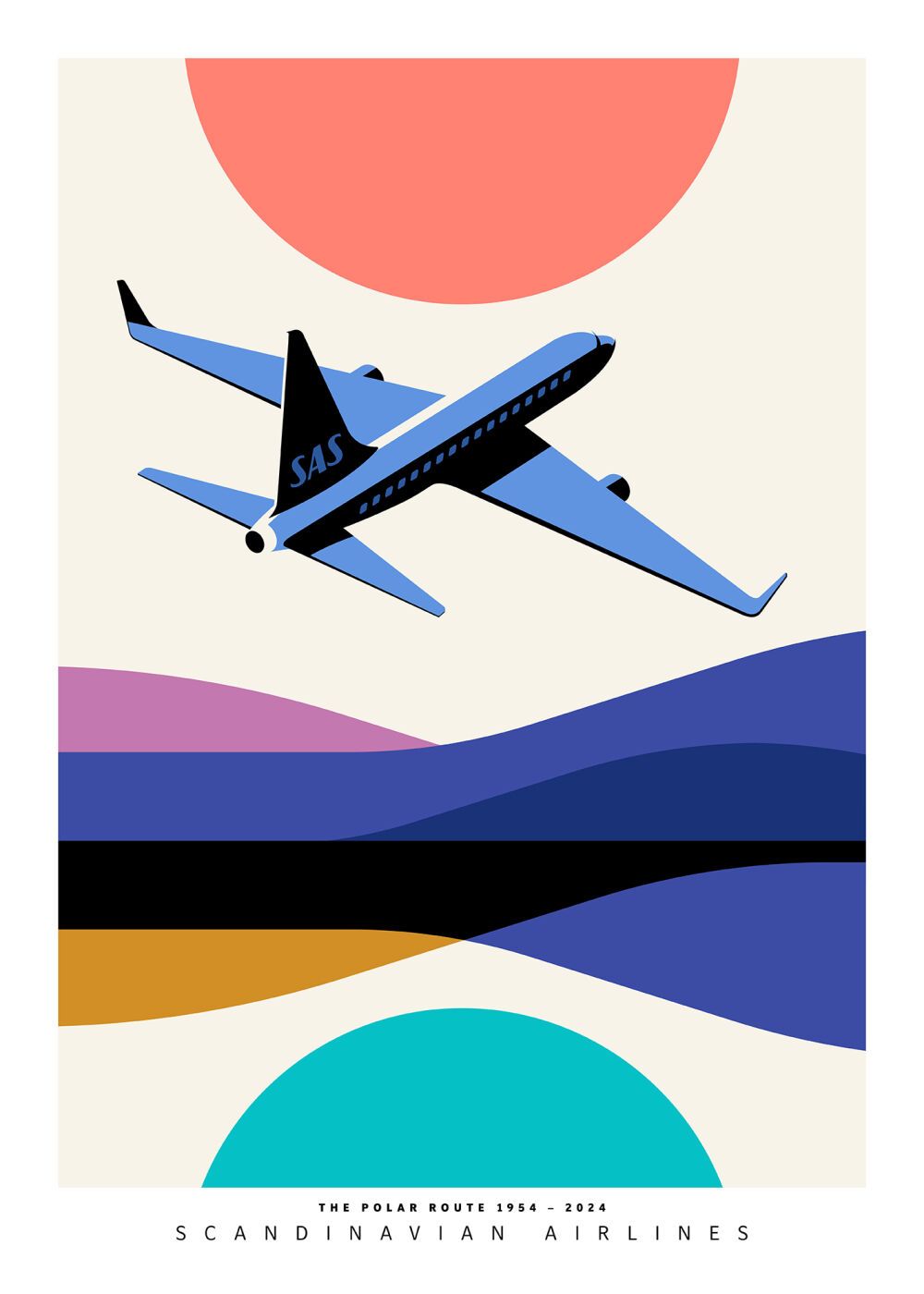 Poster design by the graphic designer and illustrator Bo Lundberg