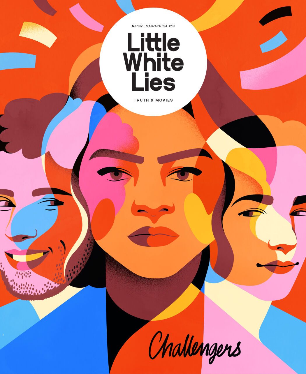 Colorful illustrated portraits by the professional illustrator Petra Eriksson