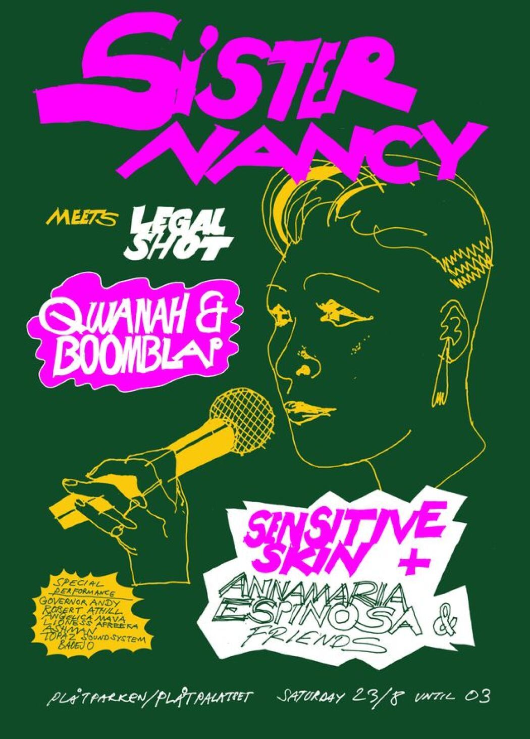 Poster and branding illustration by Dennis Eriksson