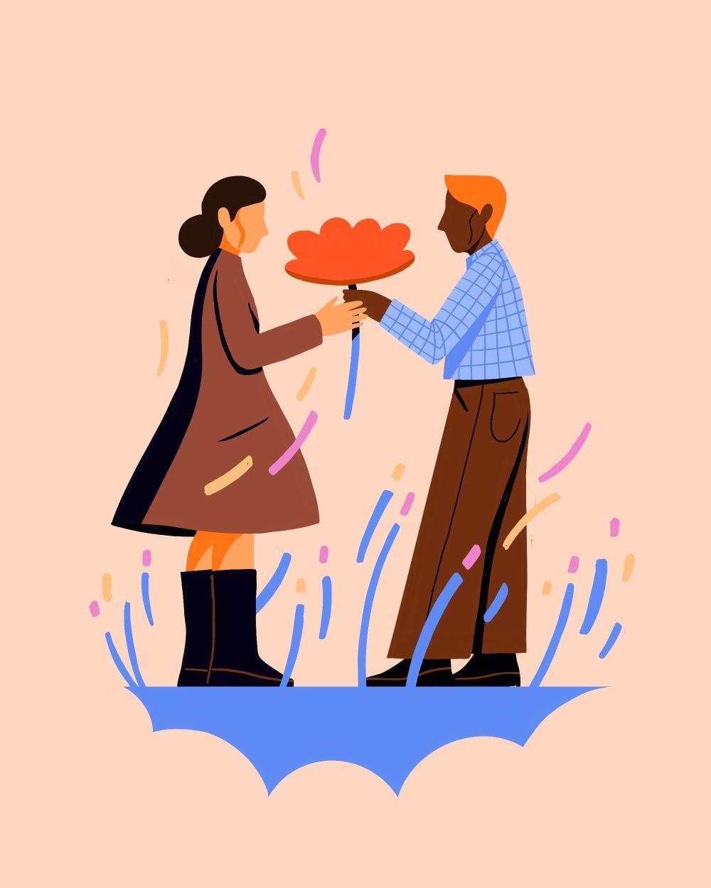 Pretty illustration work by illustration artist Petra Eriksson