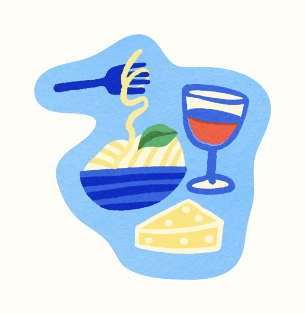 Food icons, pictograms by illustrator Elin Matilda Andersson