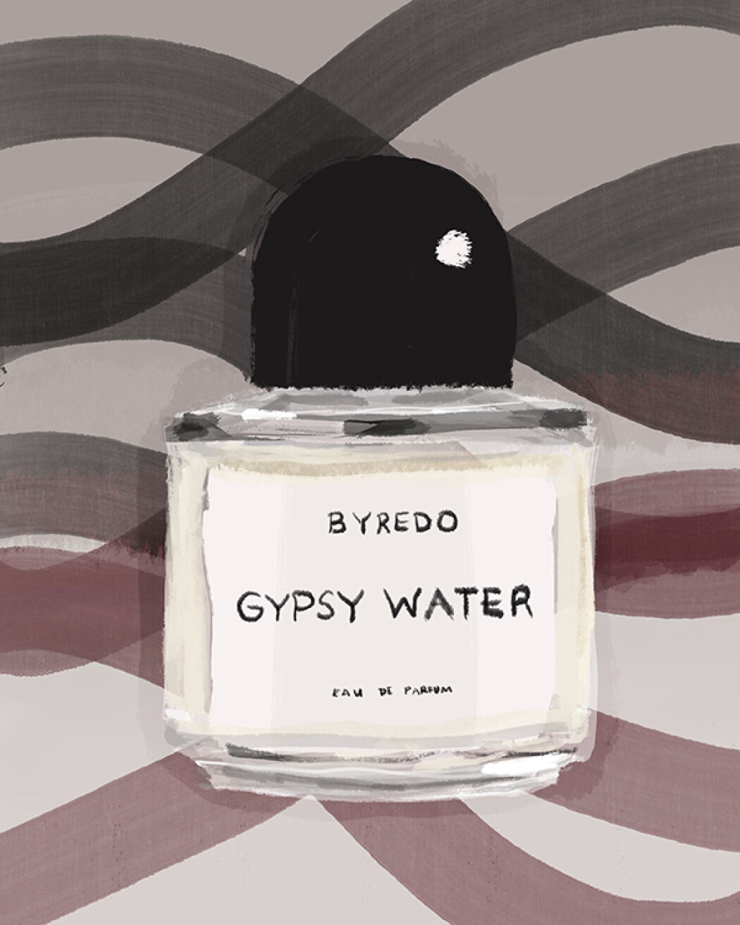 Packaging and fragrance campaign illustration by Christina Gliha Byredo