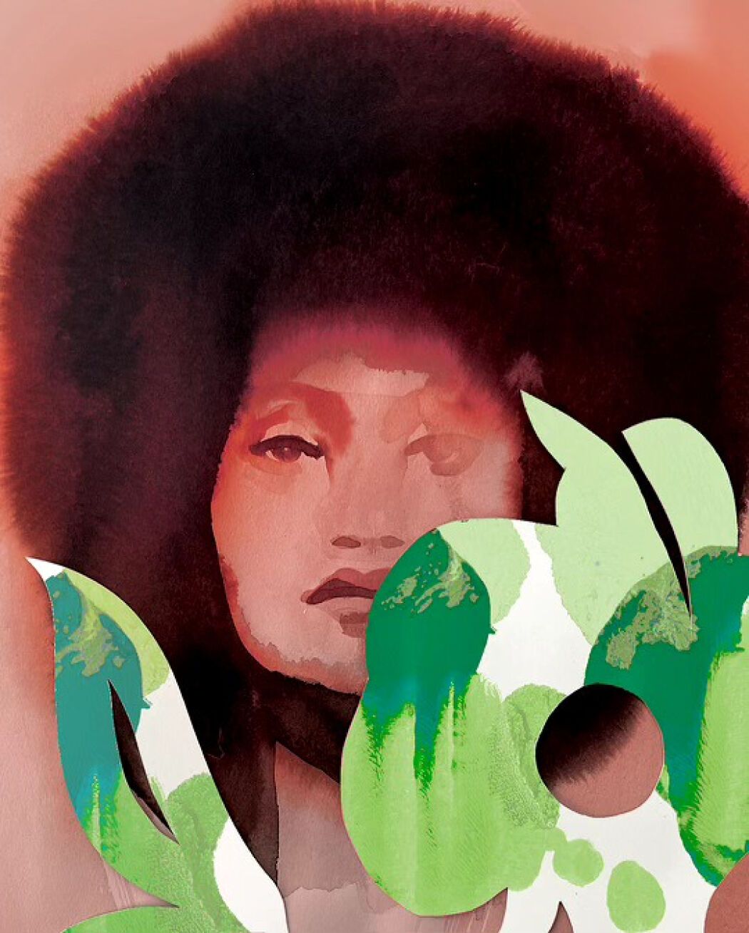 Collage illustration and watercolor by illustrator STINA PERSSON