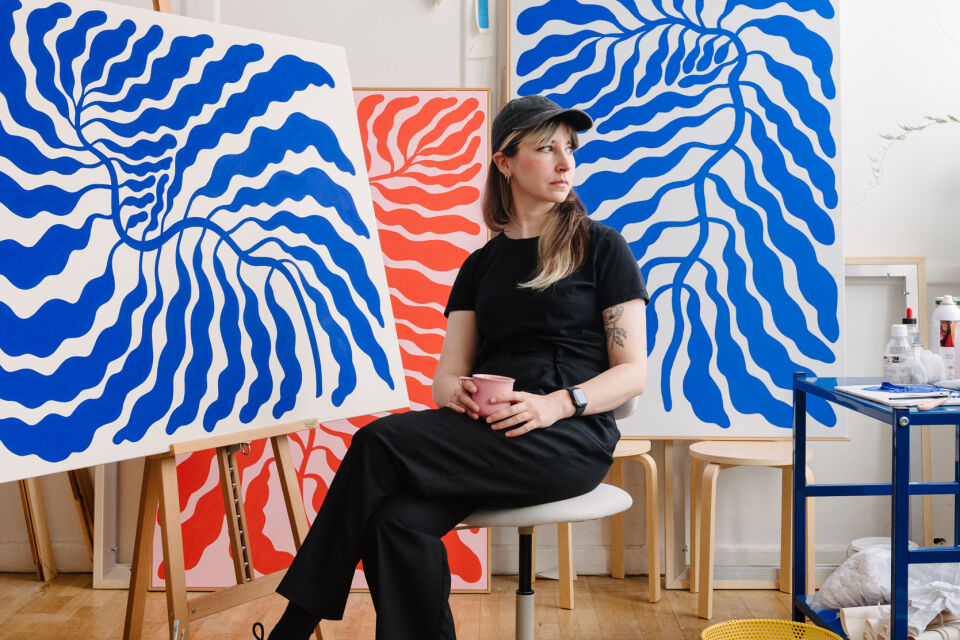 Portrait of the illustrator and artist Linnéa Andersson
