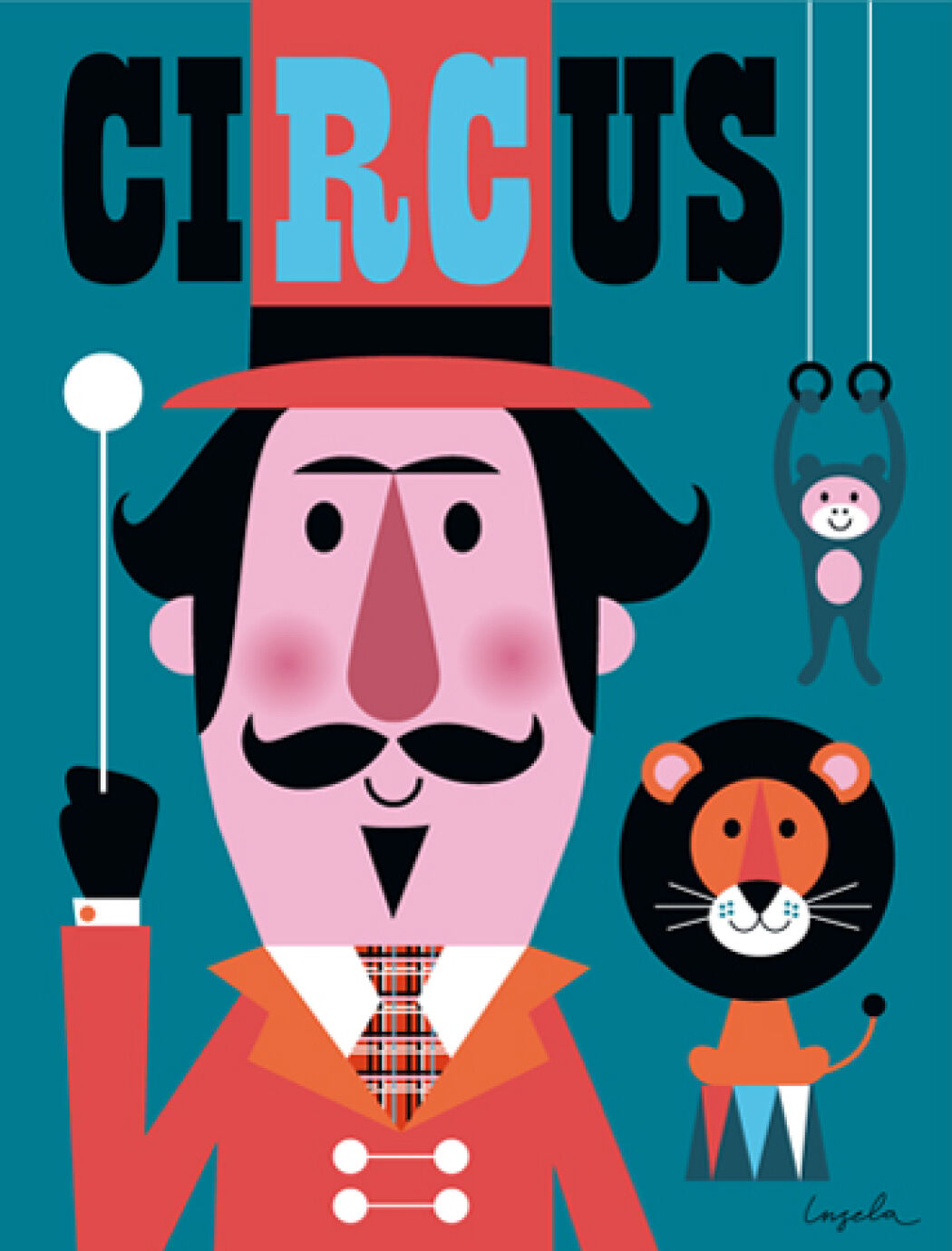 Circus poster by Ingela P Arrhenius