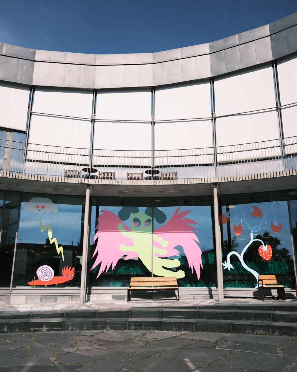 Fantastic window display artwork by the illustrator Yoyo Nasty