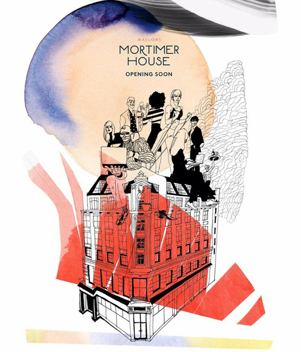 Brand illustrations for Mortimer House by Dennis Eriksson
