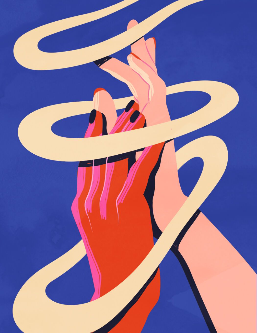 Illustration art by the drawing artist Petra Eriksson