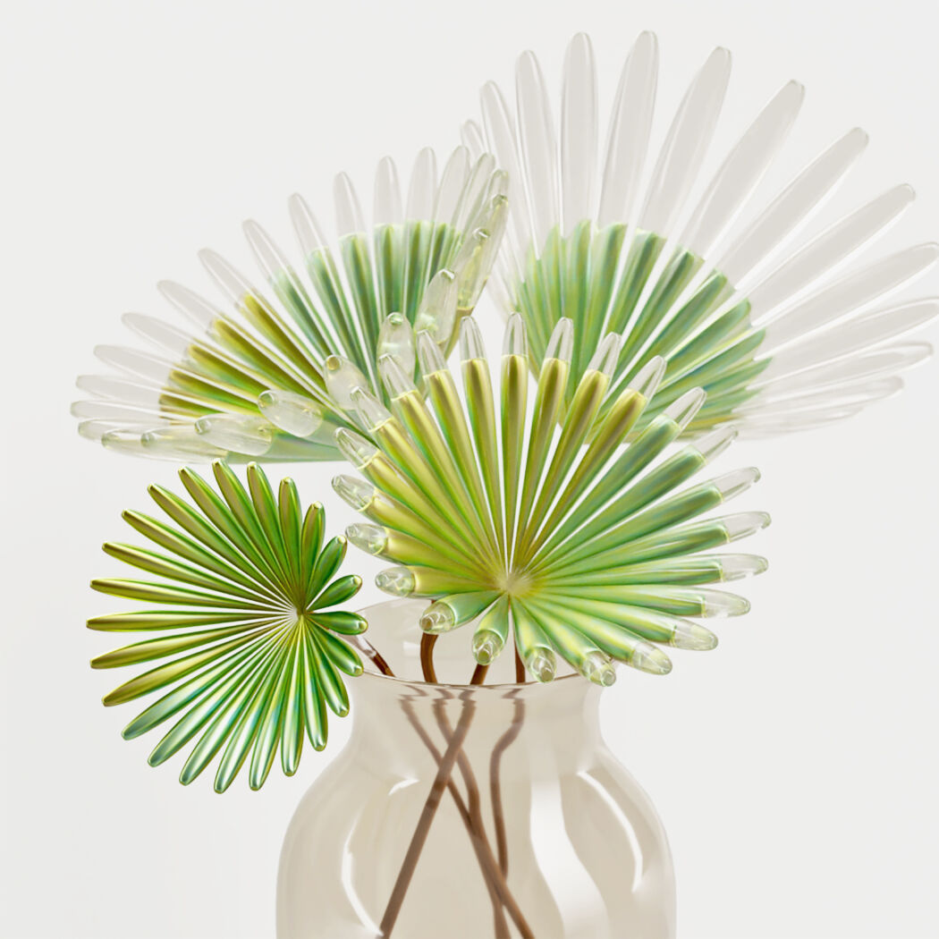 3D art, 3D rendered flowers for Adobe by Riya Mahajan