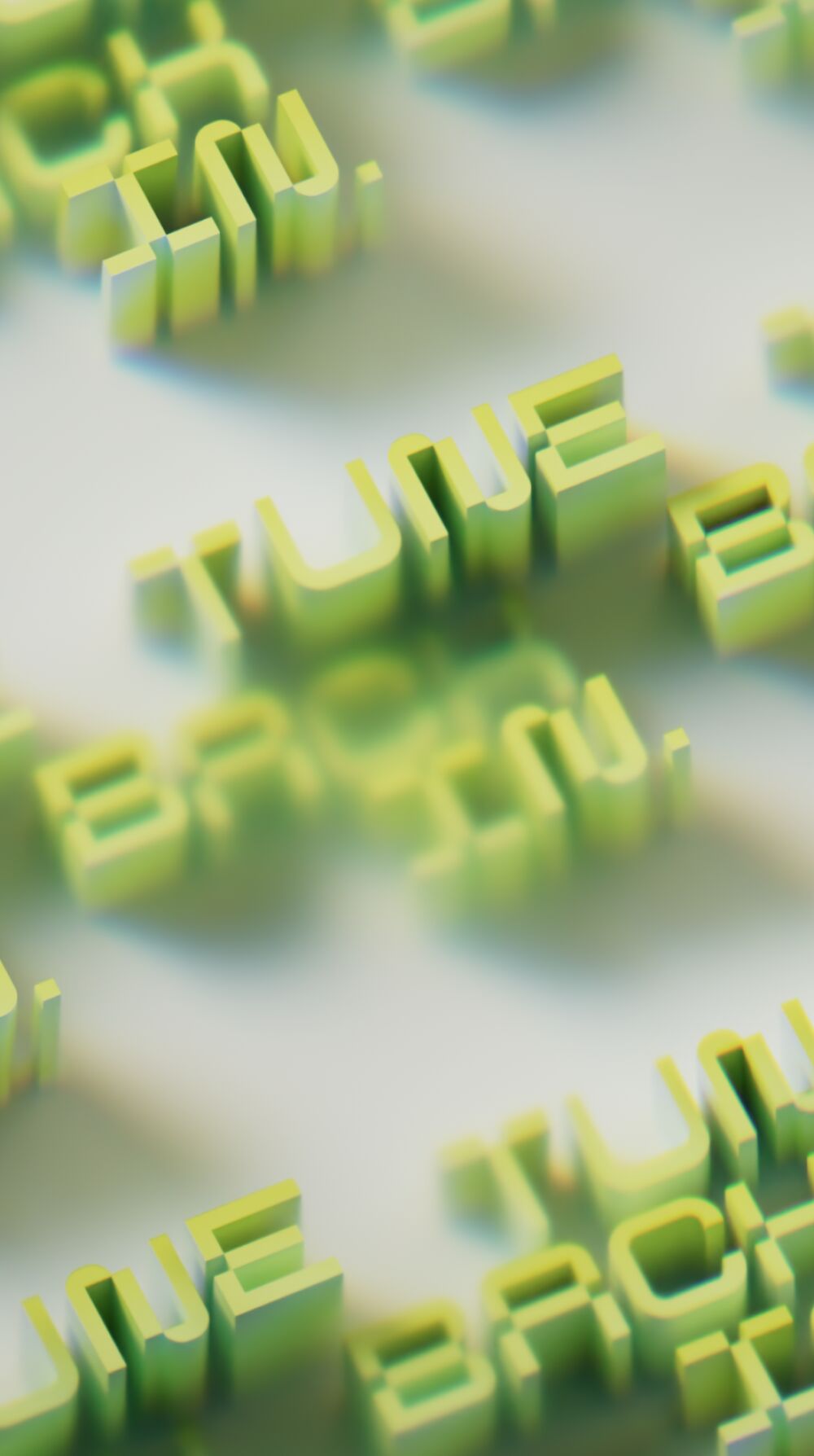 3D lettering art by 3D artist 2D.Pete