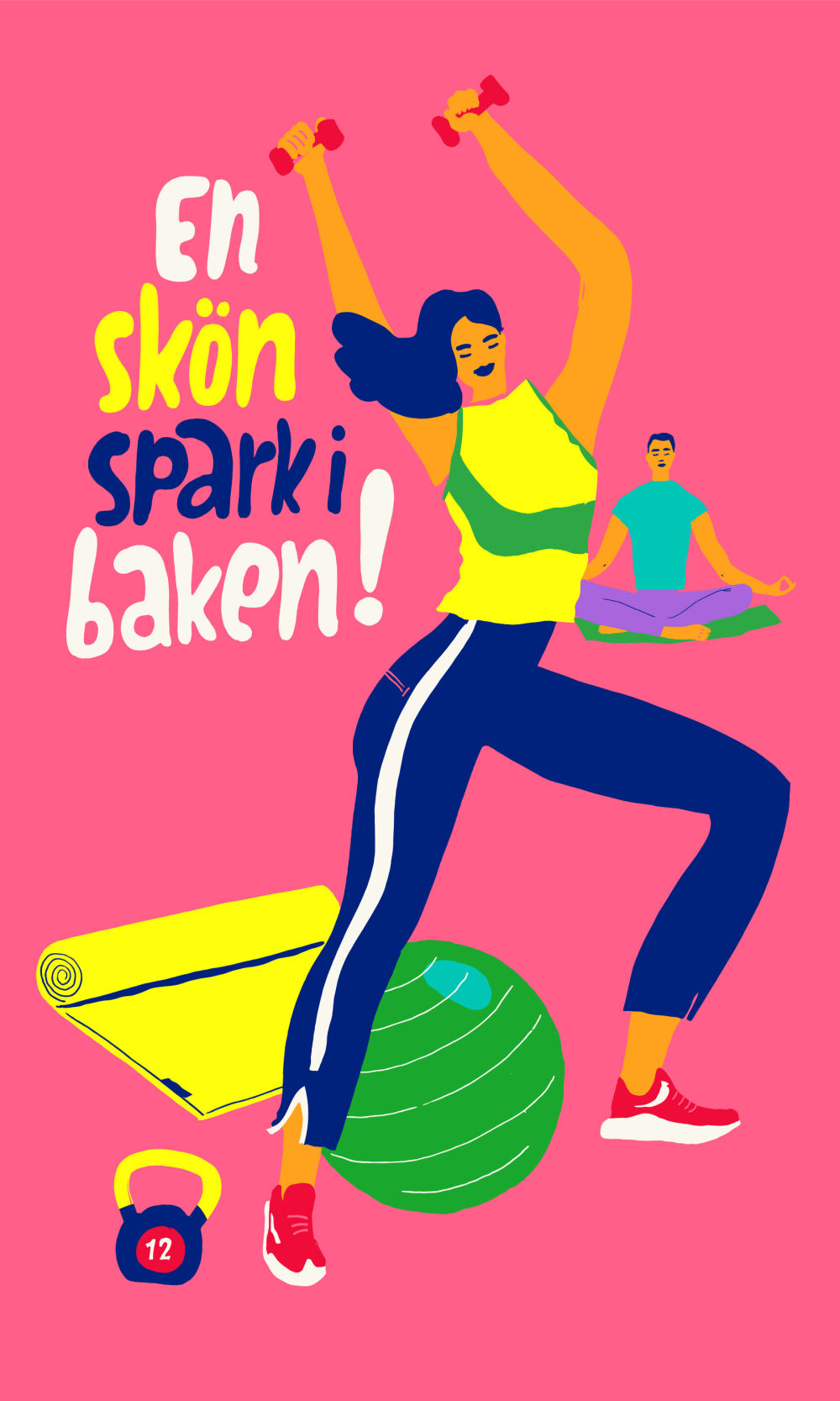 Illustratied advertising campaign for Stockholmsmässan by Erica Jacobson
