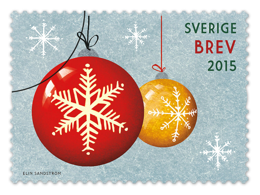 Christmas campaign illustration by Eplet för Posten Sweden