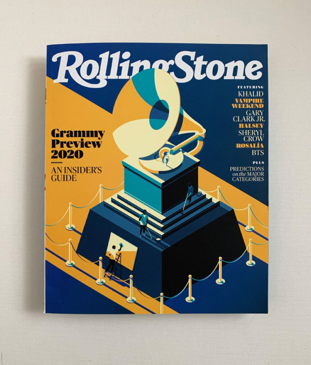 Cover illustration for the Rolling Stone Magazine by Bo Lundberg