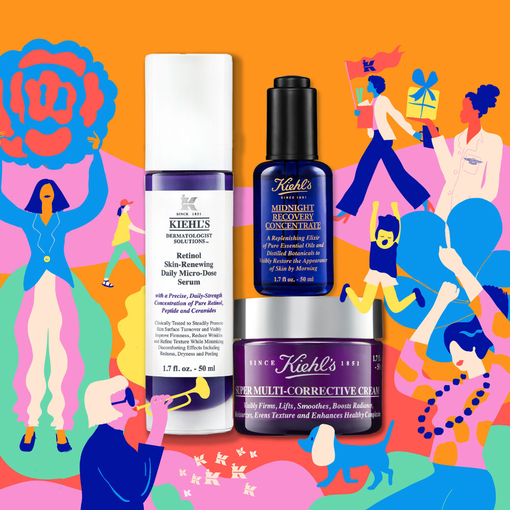 Illustrated campaign for Kiehls by Erica Jacobson