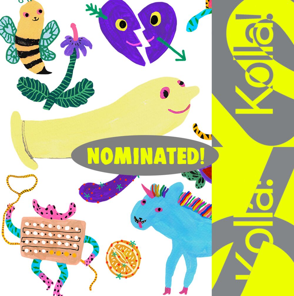 Yoyo Nasty is nominated for the design and illustration award Kolla! for her character design collaboration for Youth Health in Sweden UMO Halland.