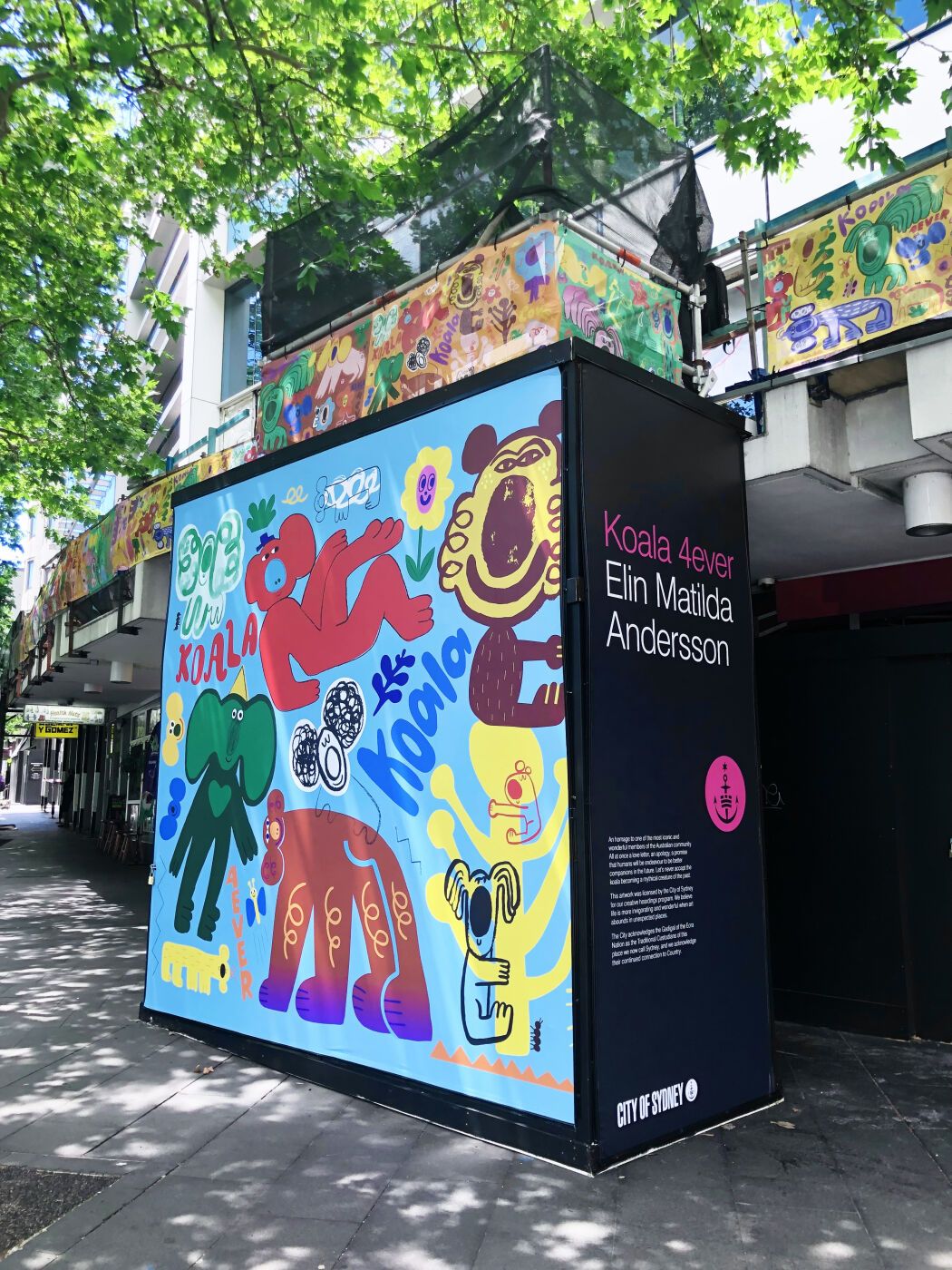 Mural art and public art by illustration artist Elin Matilda Andersson