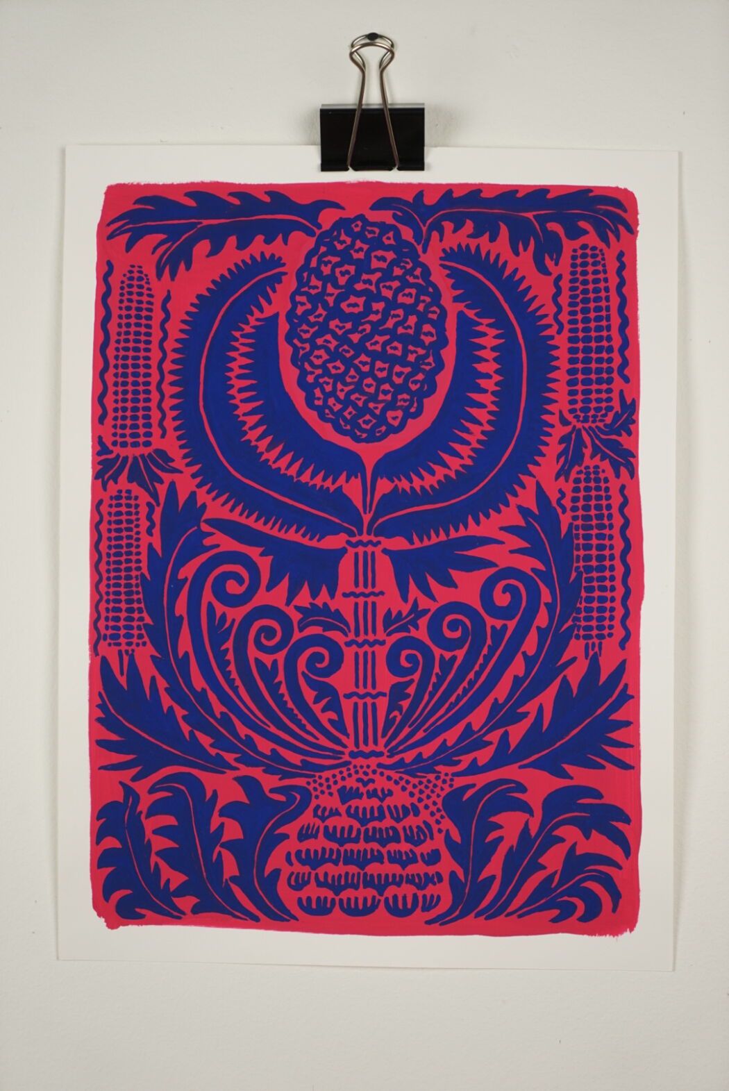 Hand made drawing by the designer Lotta Külhorn