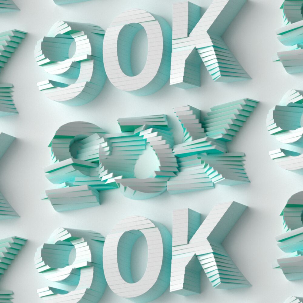 3D lettering by 3D artist 2D.Pete