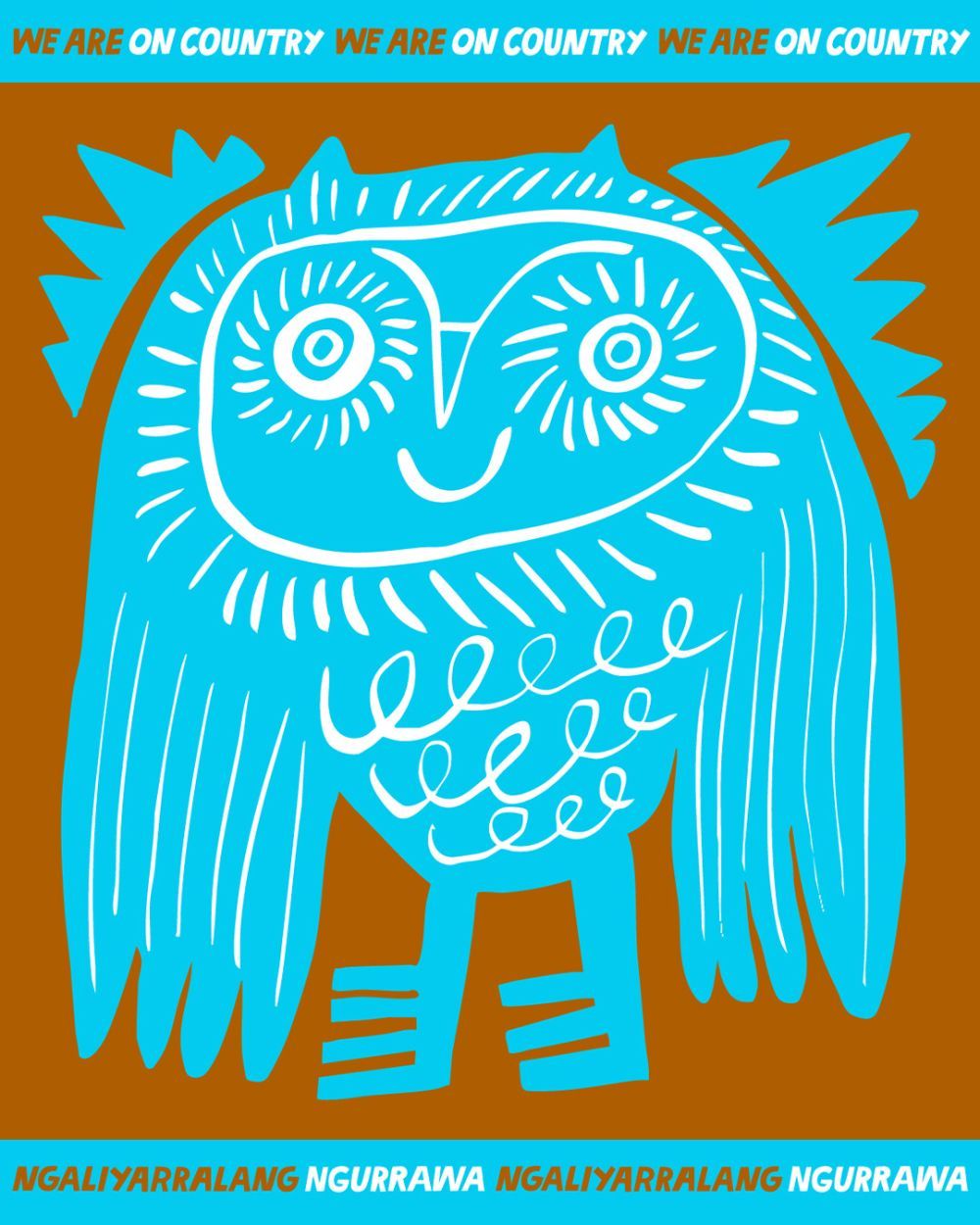 Colorful animal illustration drawn by Elin Matilda Andersson