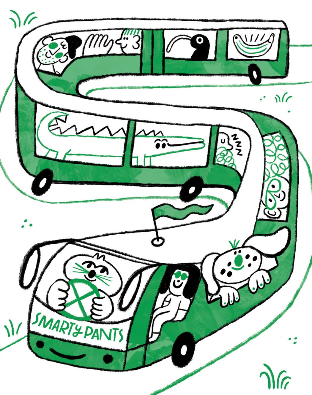 Lineart illustration by Elin Matilda Andersson