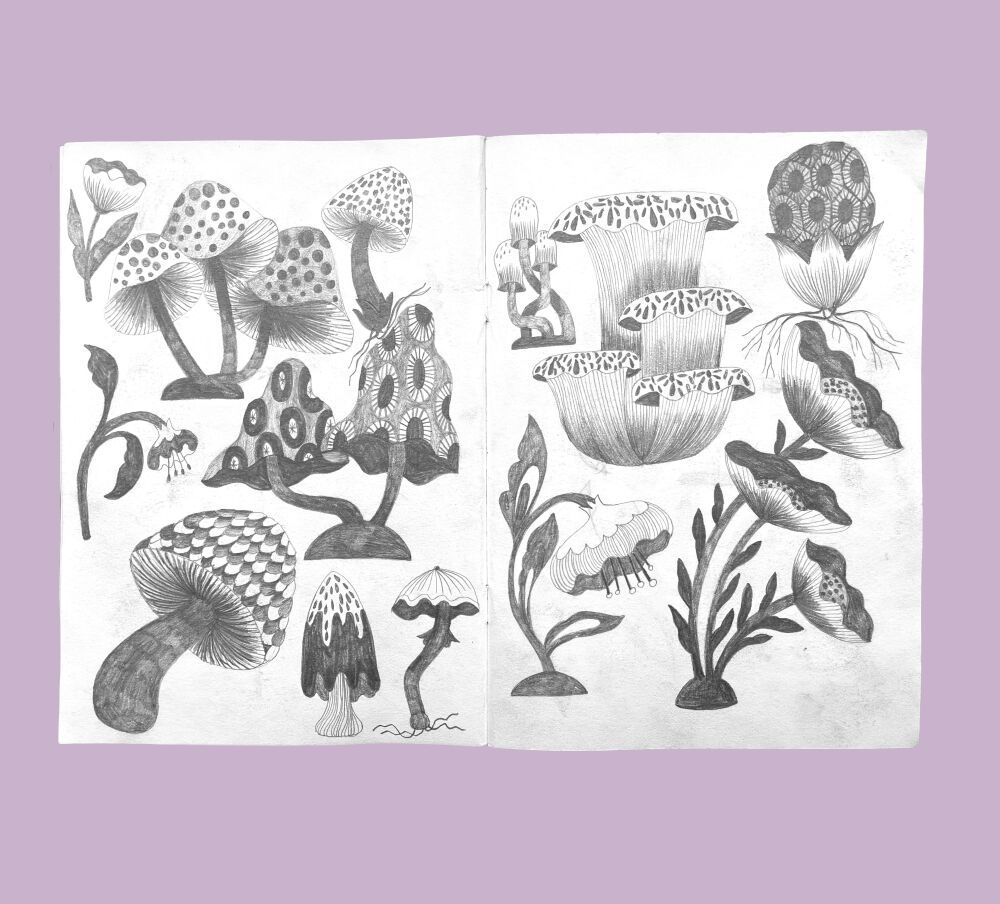 Sketches by the popular illustration artist Malin Gyllensvaan