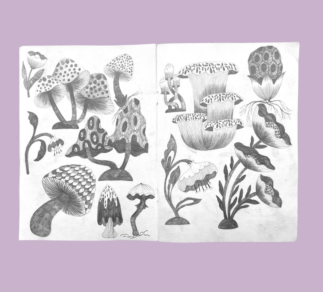 Sketches by the popular illustration artist Malin Gyllensvaan