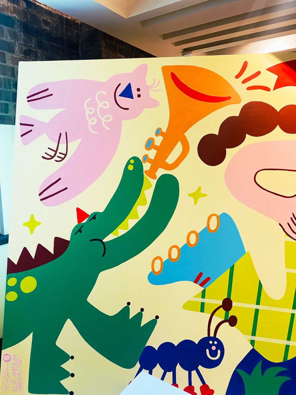 Mural designed and painted by Elin Matilda Andersson