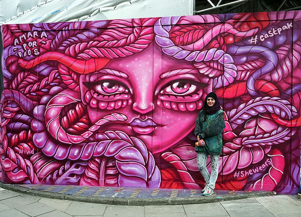 Mural artwork by the artist Amara Por Dios