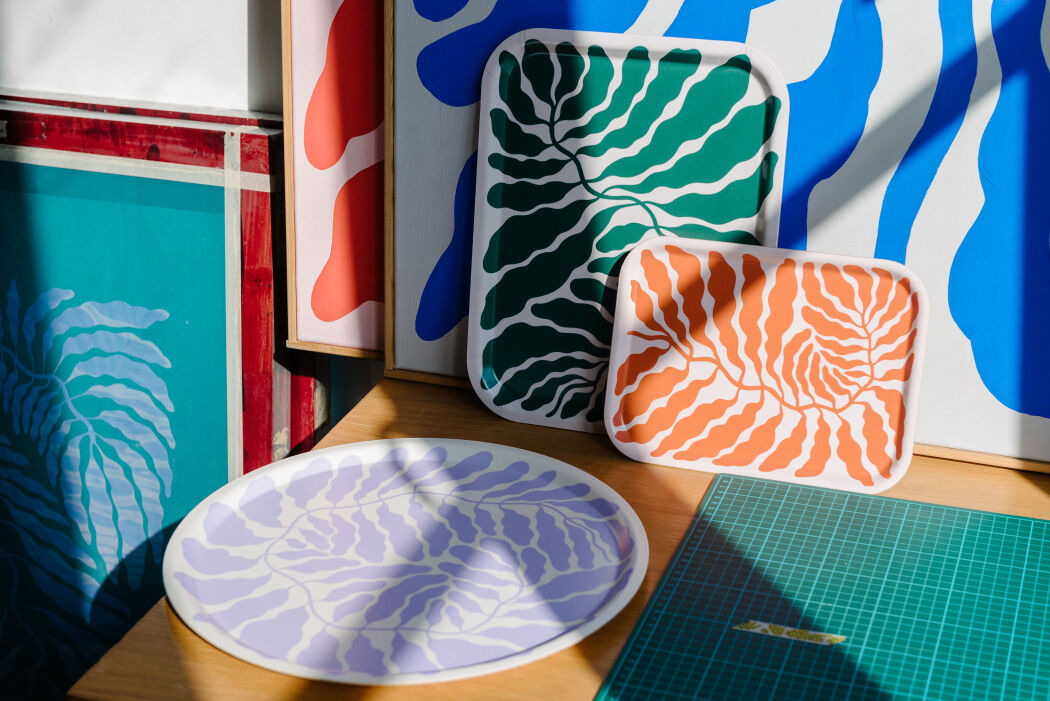 Graphic design and illustration by artist Linnéa Andersson for a home interior brand