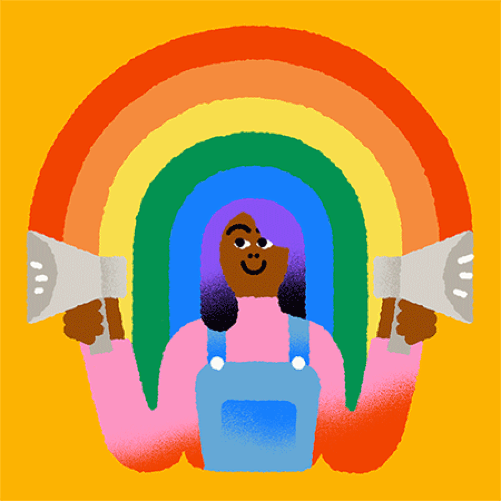 Digital pride campaign illustrated and animated by José Antonio Roda
